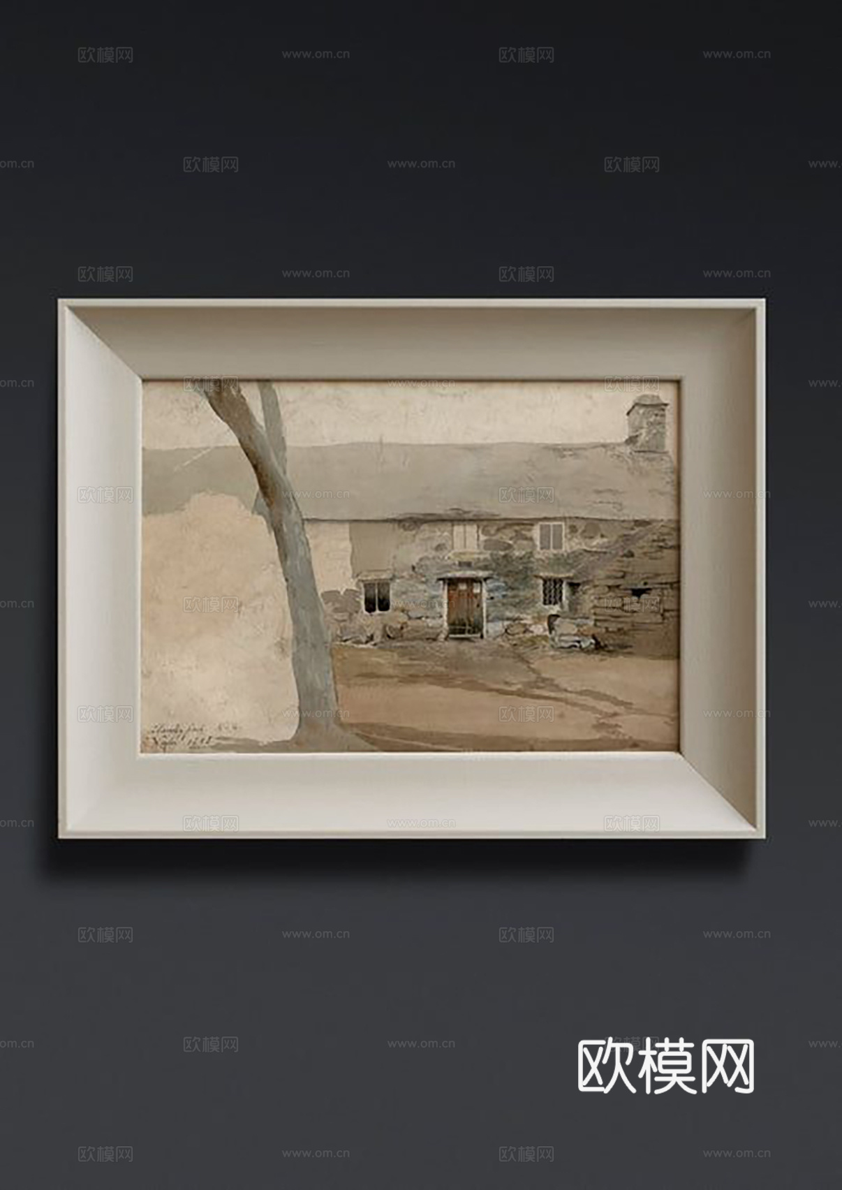 中古挂画组合 装饰画挂画 抽象画艺术画