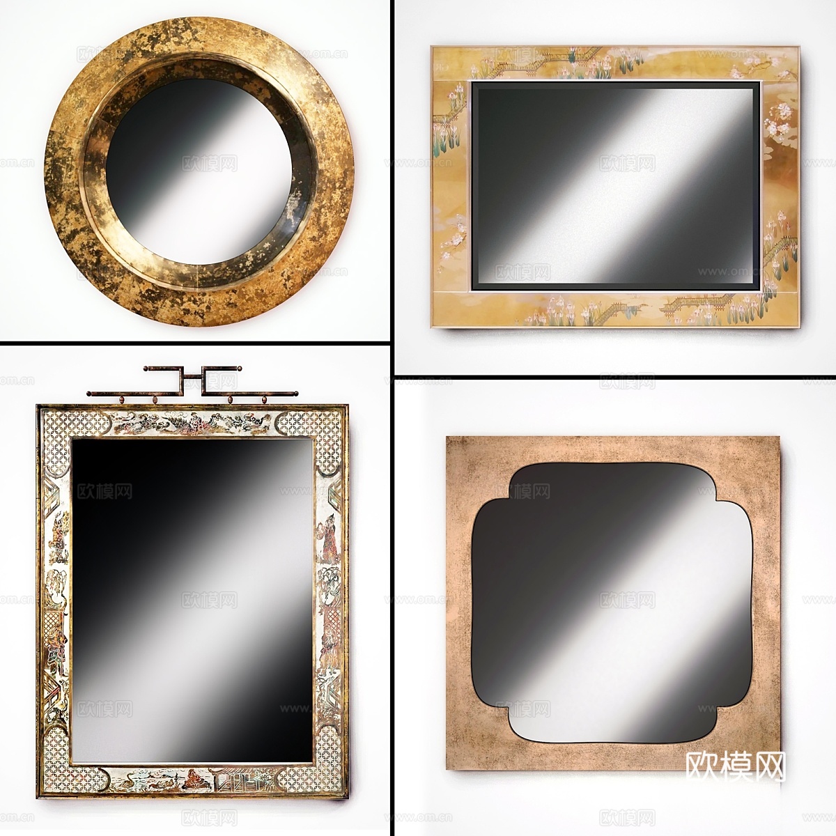 墙面镜子 543d模型