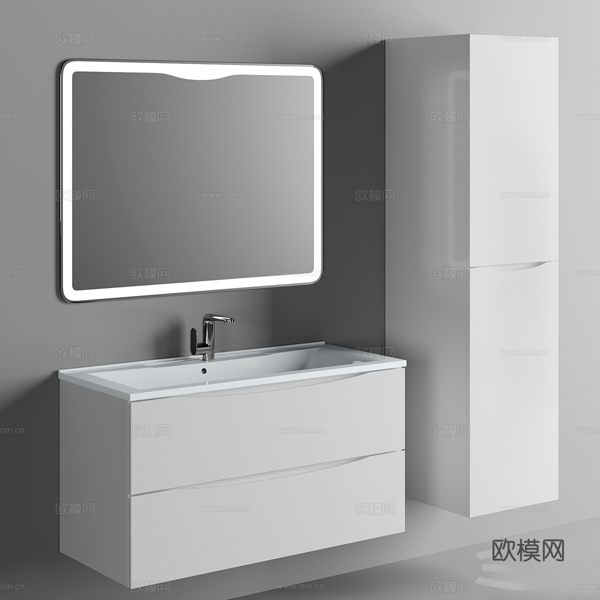 洗手盆柜 BelBagno Marino 1003d模型