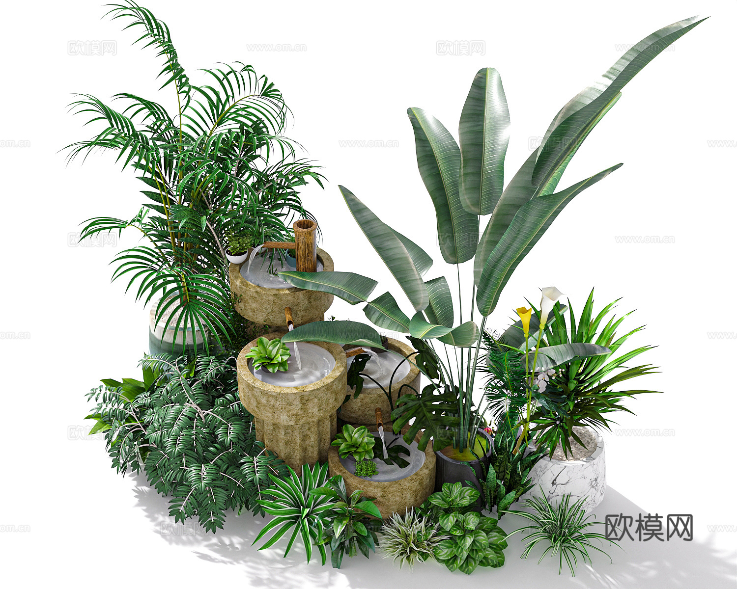 花草绿植景观绿化3d模型