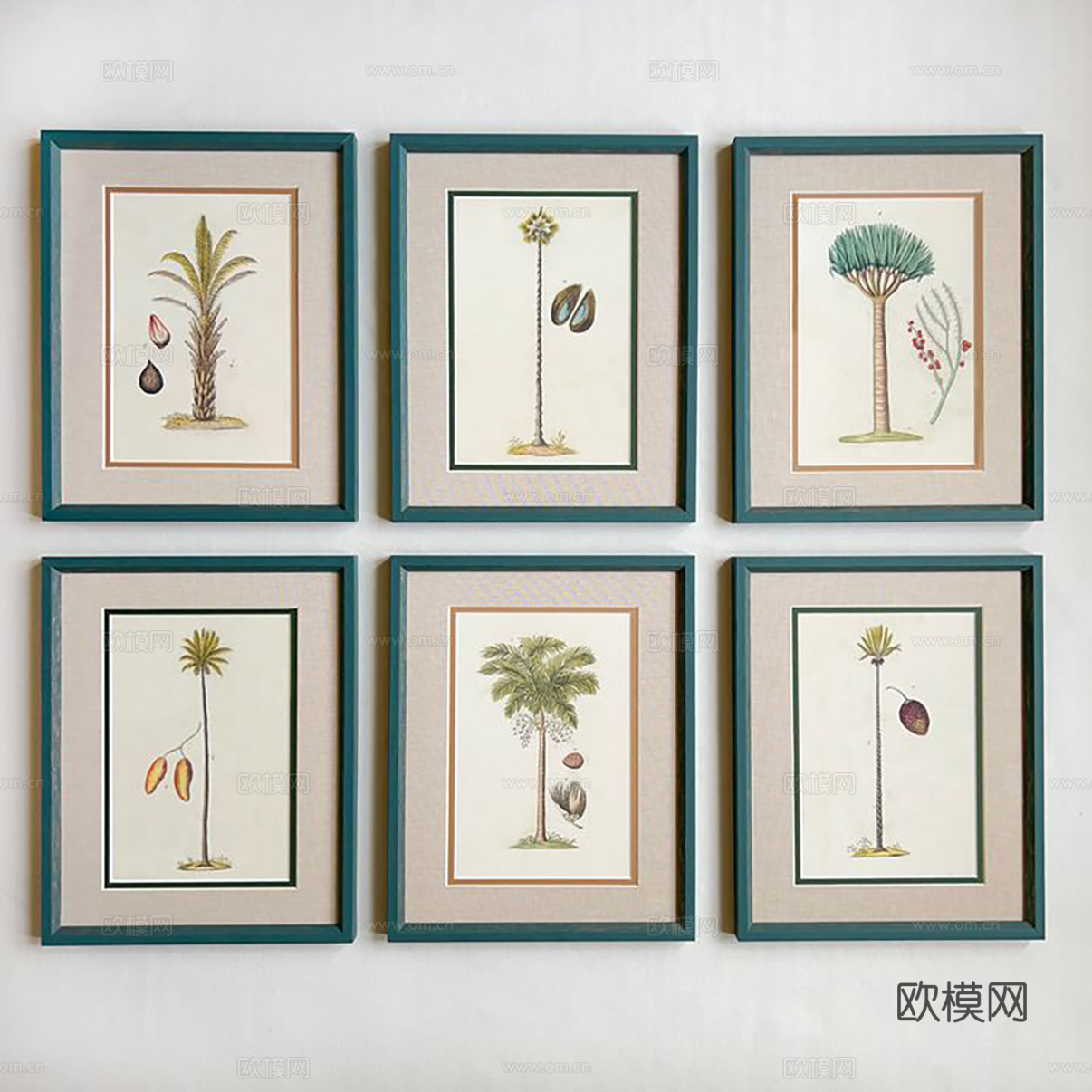 中古挂画组合 装饰画挂画 抽象画立体画