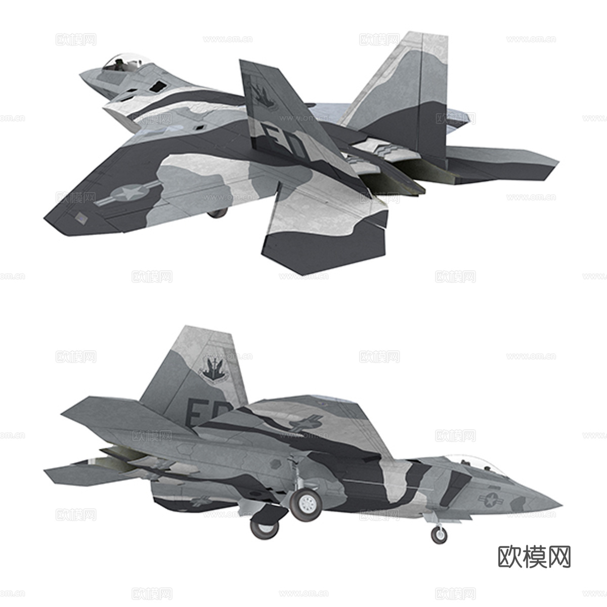 F-22 猛禽 战斗机3d模型