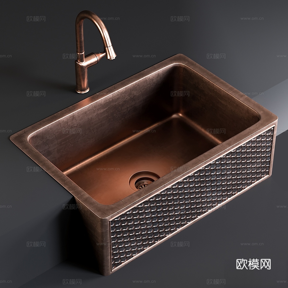 水槽农舍混合水龙头 Pieta3d模型
