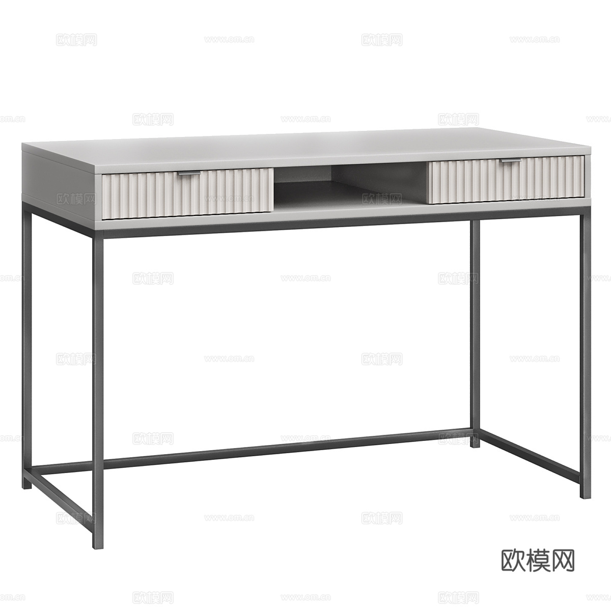 现代意式书桌3d模型