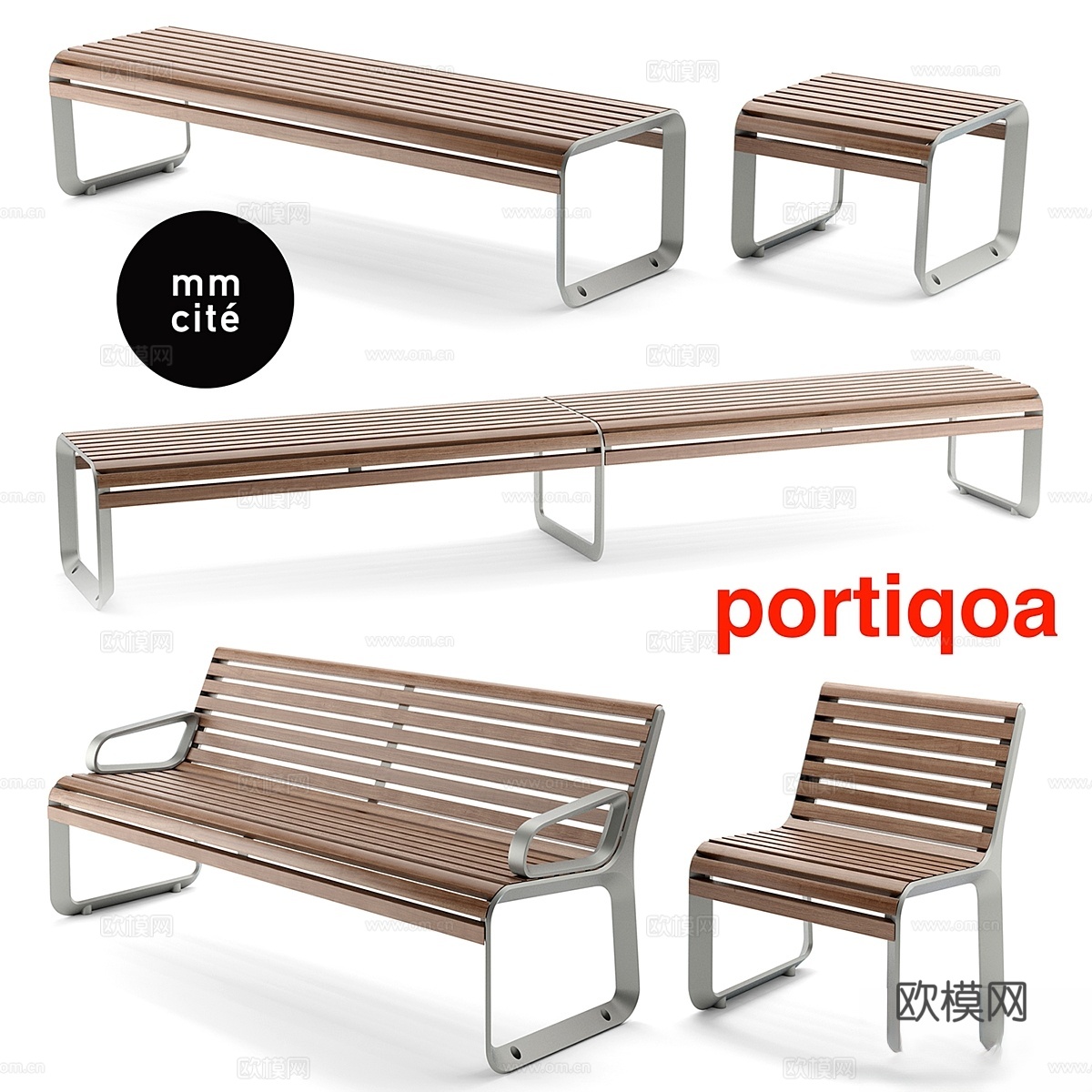 mmcite portiqoa 凳子3d模型