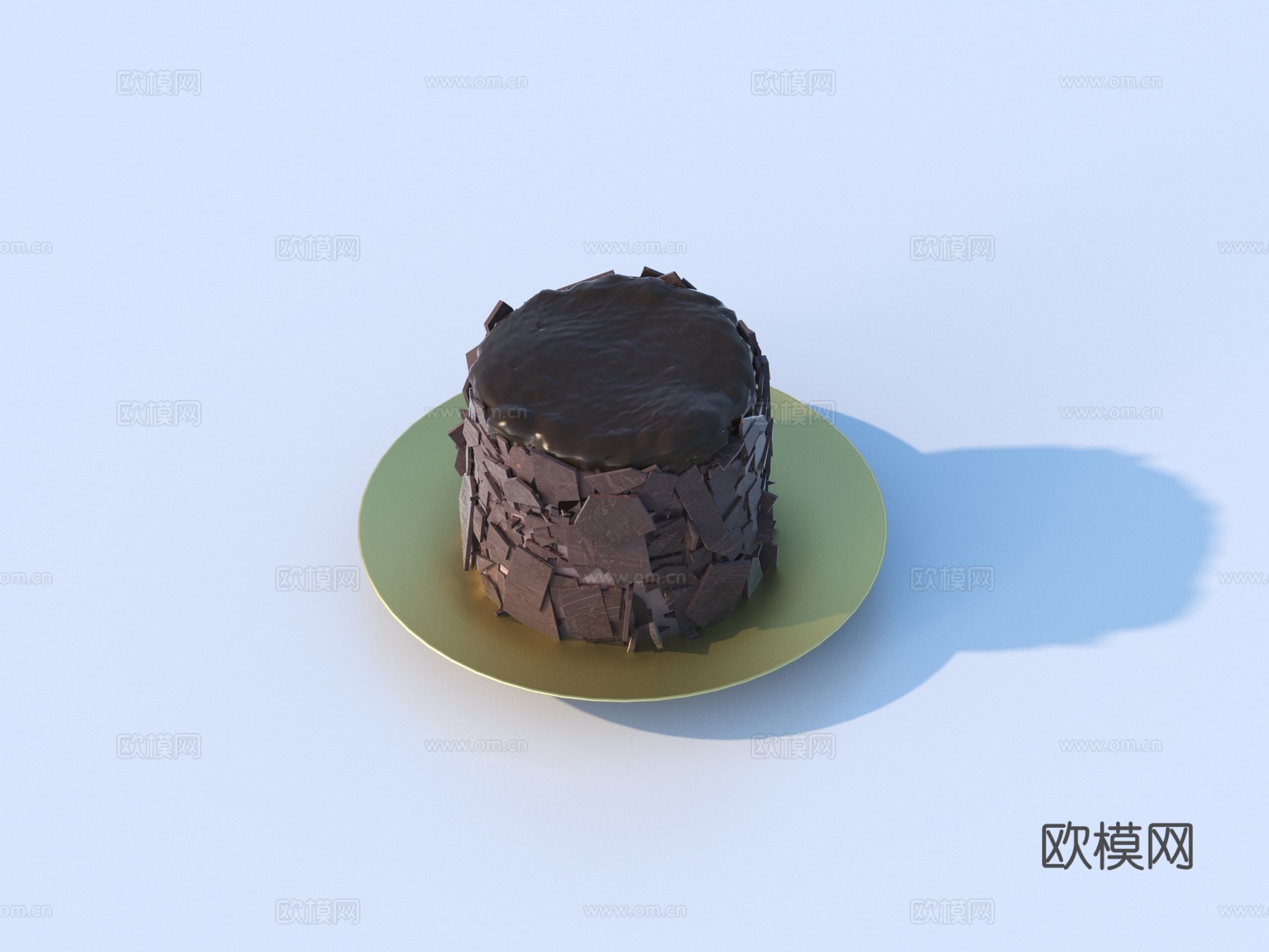 蛋糕 巧克力蛋糕3d模型