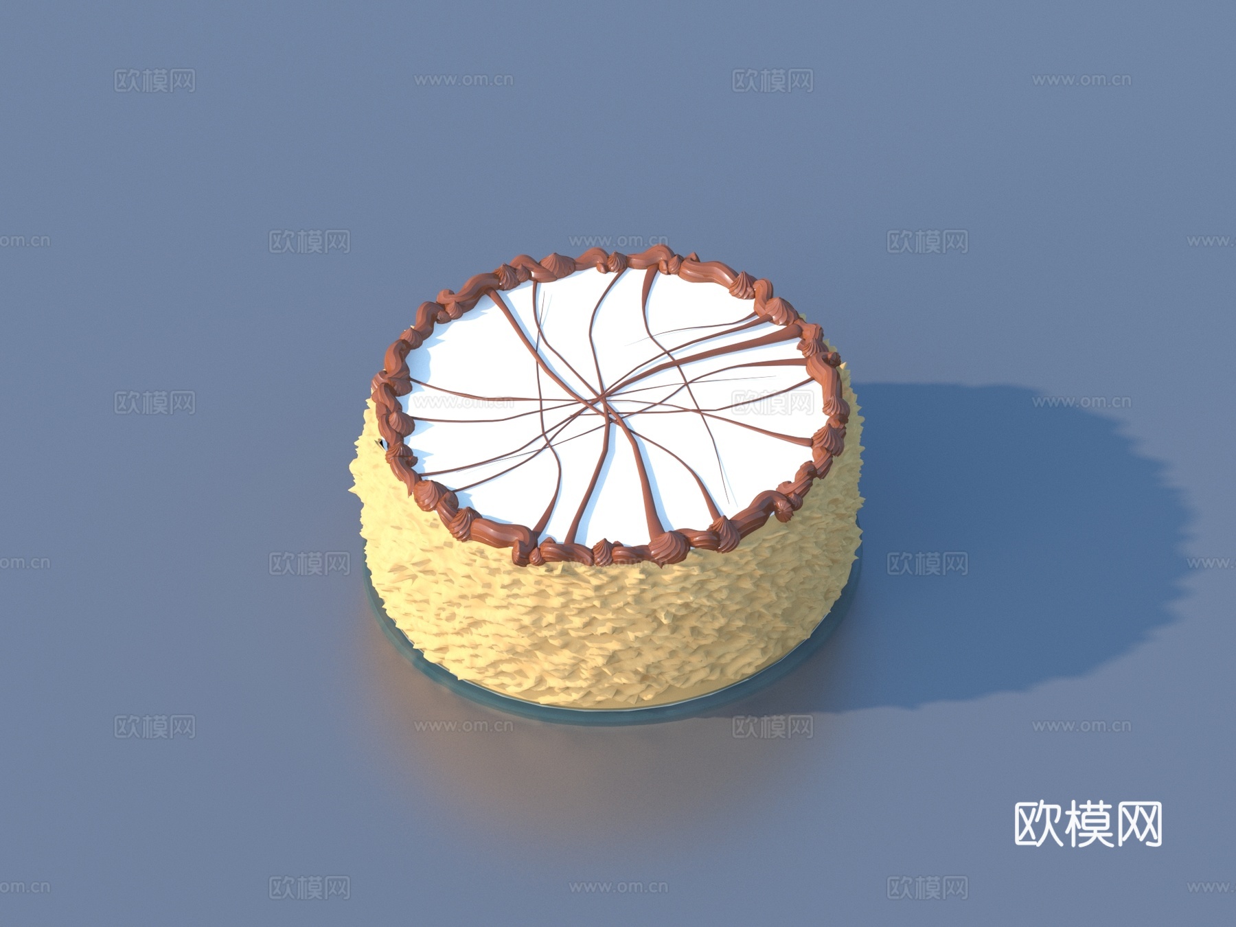 生日蛋糕 巧克力蛋糕 蛋糕3d模型