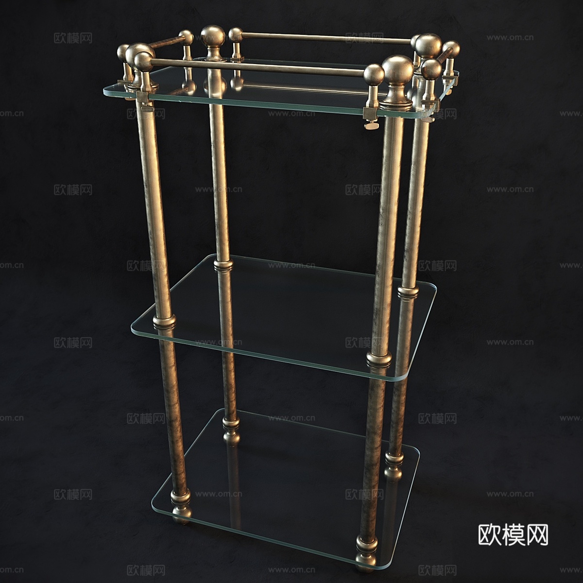 Eichholtz 浴室架 Devon3d模型