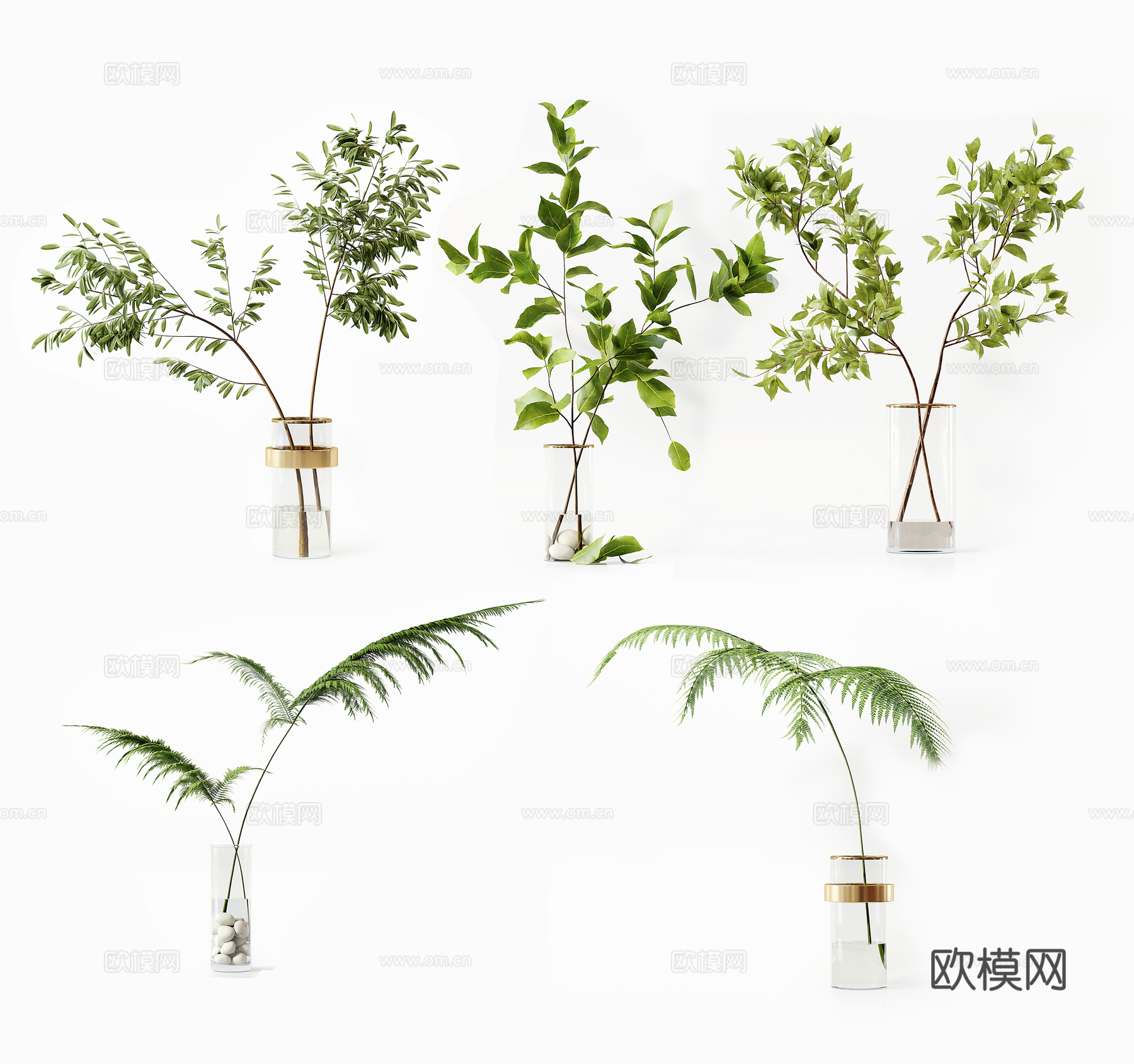 花瓶 植物 绿植 鲜花 盆栽 花卉3d模型