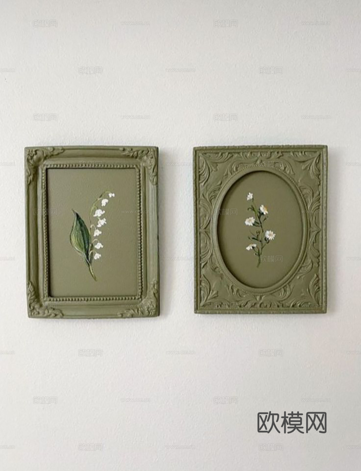 中古挂画组合 装饰画挂画 抽象画立体画