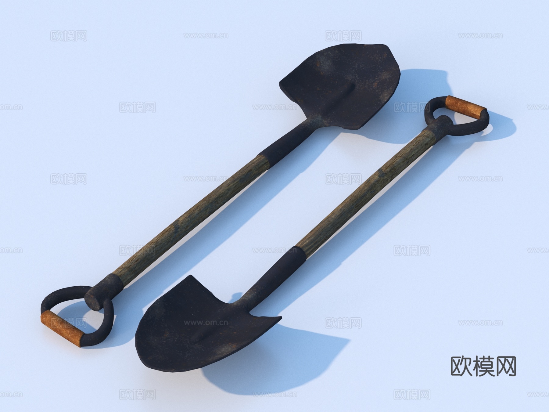 铁铲 军铲 求生铲 救生铲3d模型