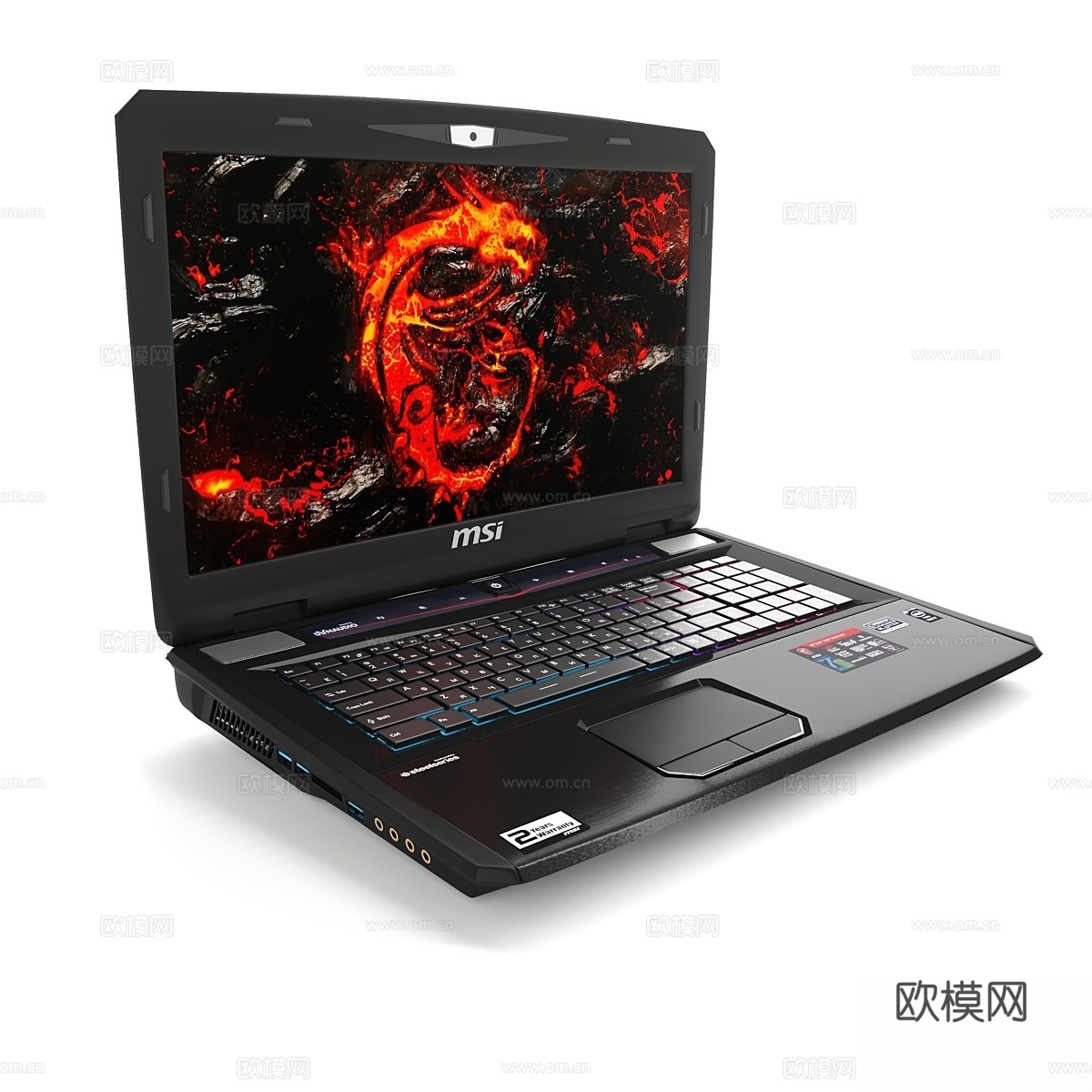 MSI GT系列游戏笔记本电脑3d模型