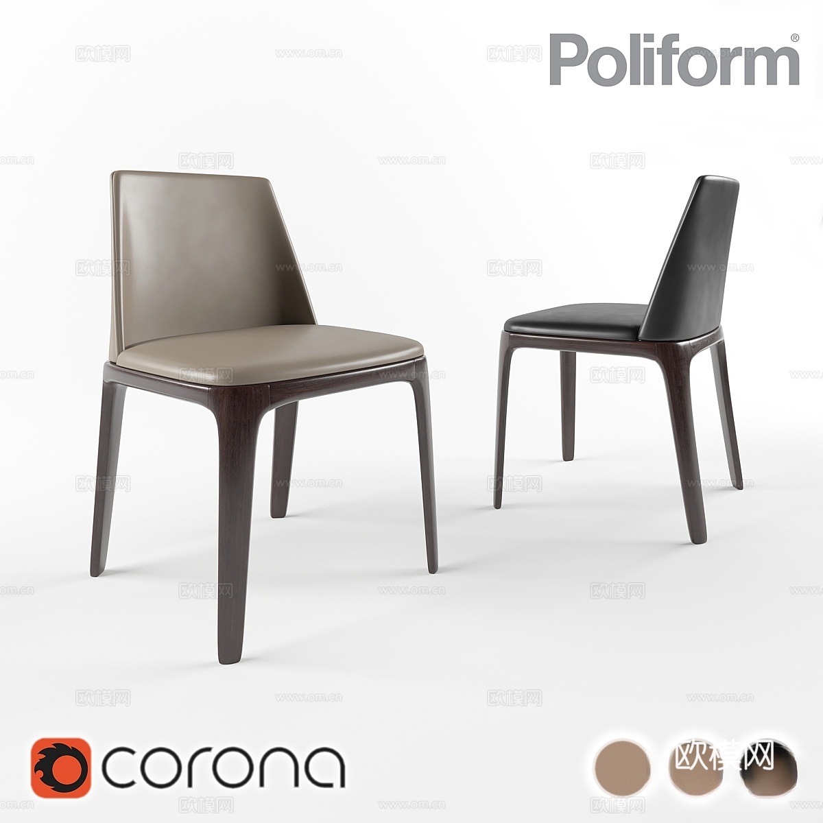 Poliform Grace 椅子3d模型