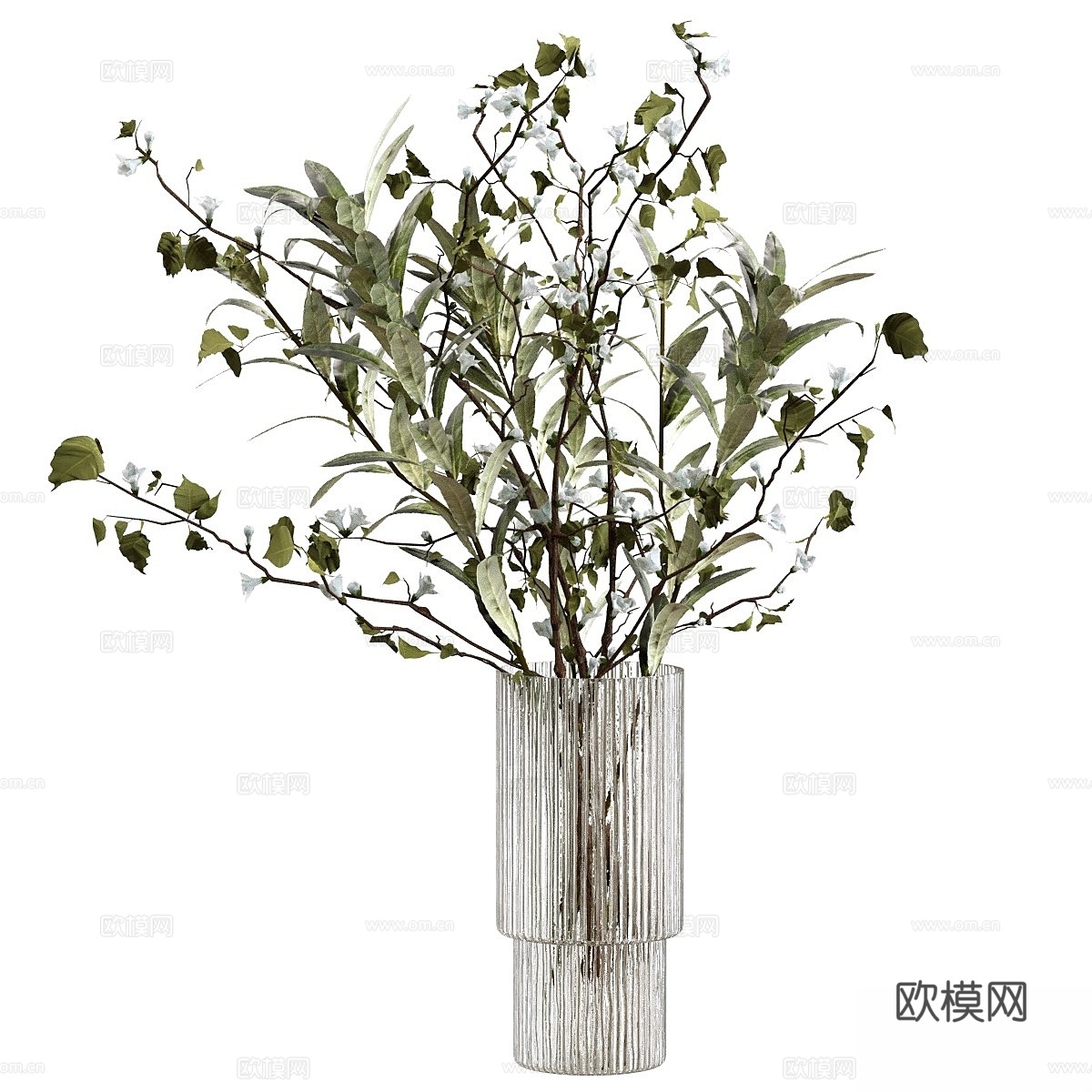枝叶花束3d模型
