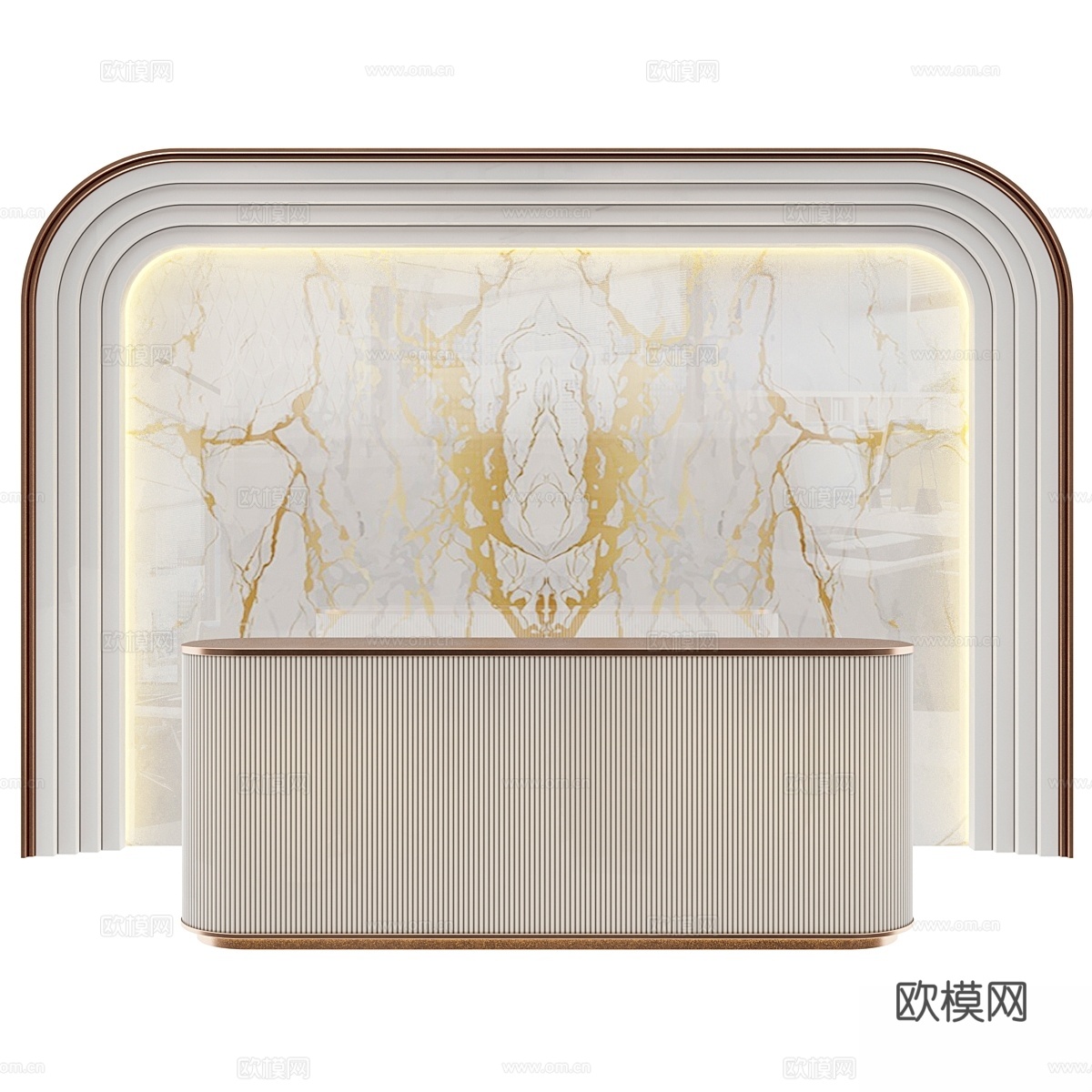 接待区 313d模型