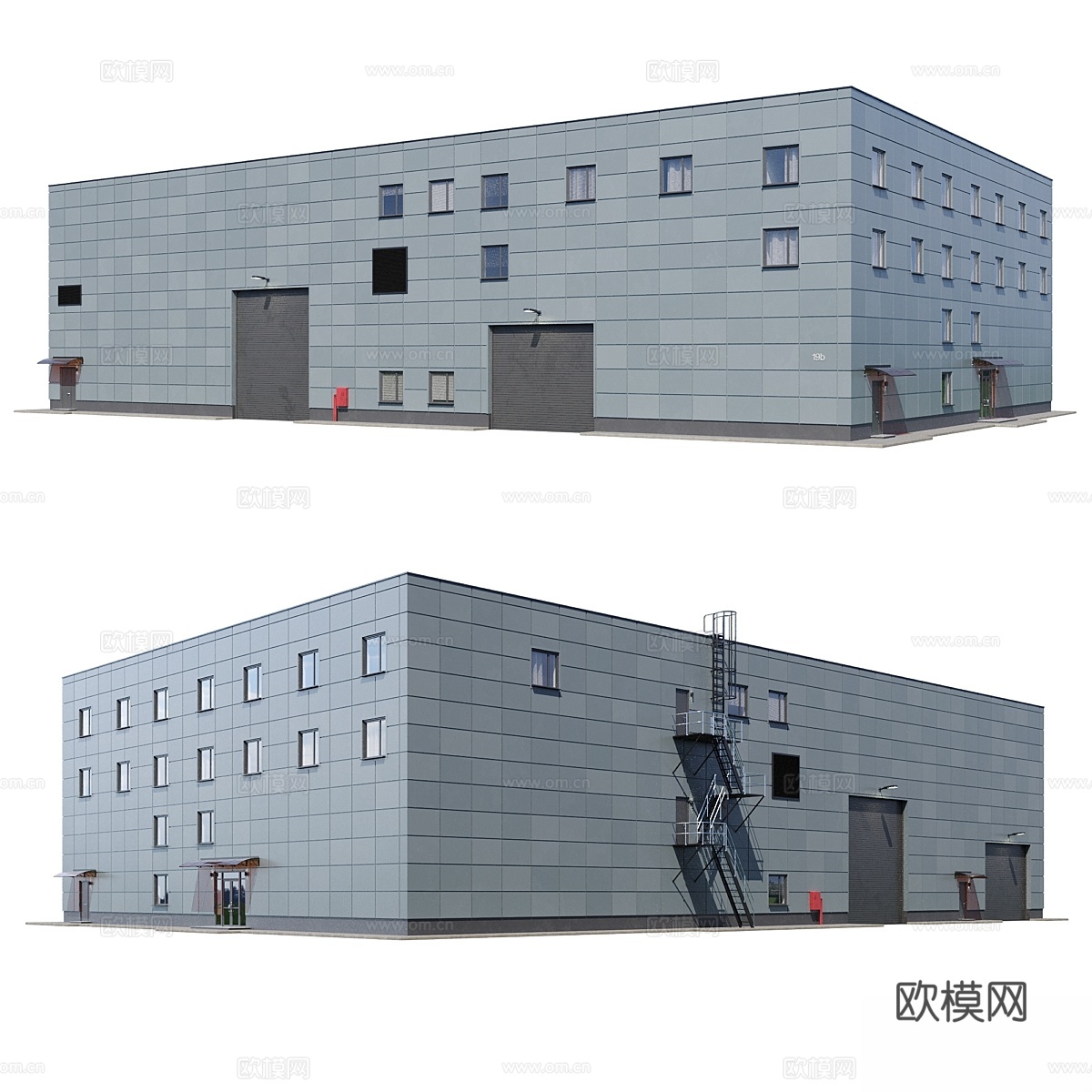 工厂建筑 V33d模型