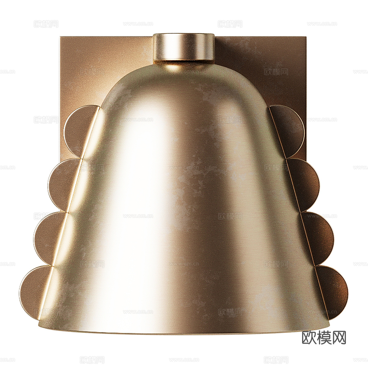现代轻奢儿童金属壁灯3d模型