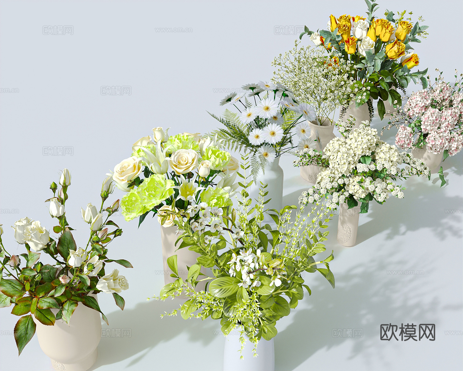 花草绿植景观绿化3d模型