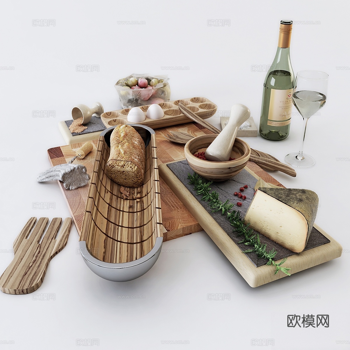 厨房套装3d模型