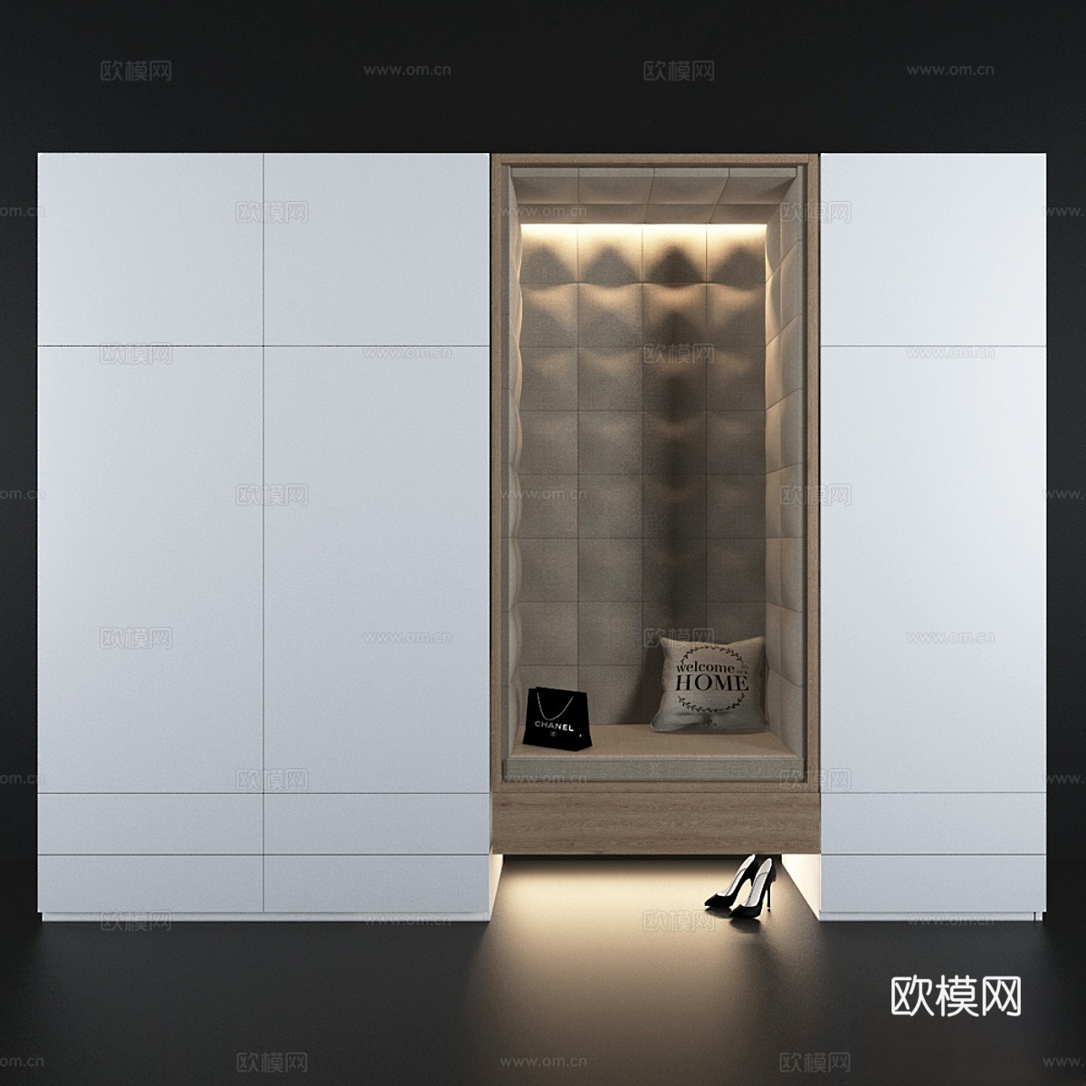 走廊中的组合_53d模型