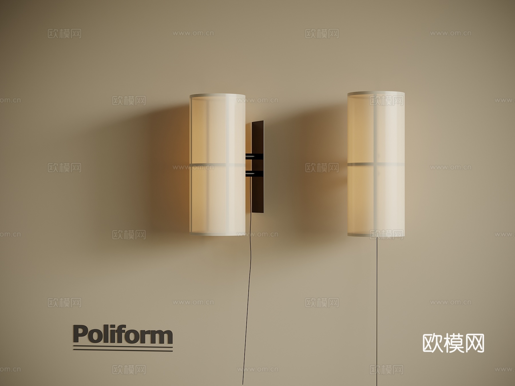 新中式壁灯 中古风壁灯3d模型下载