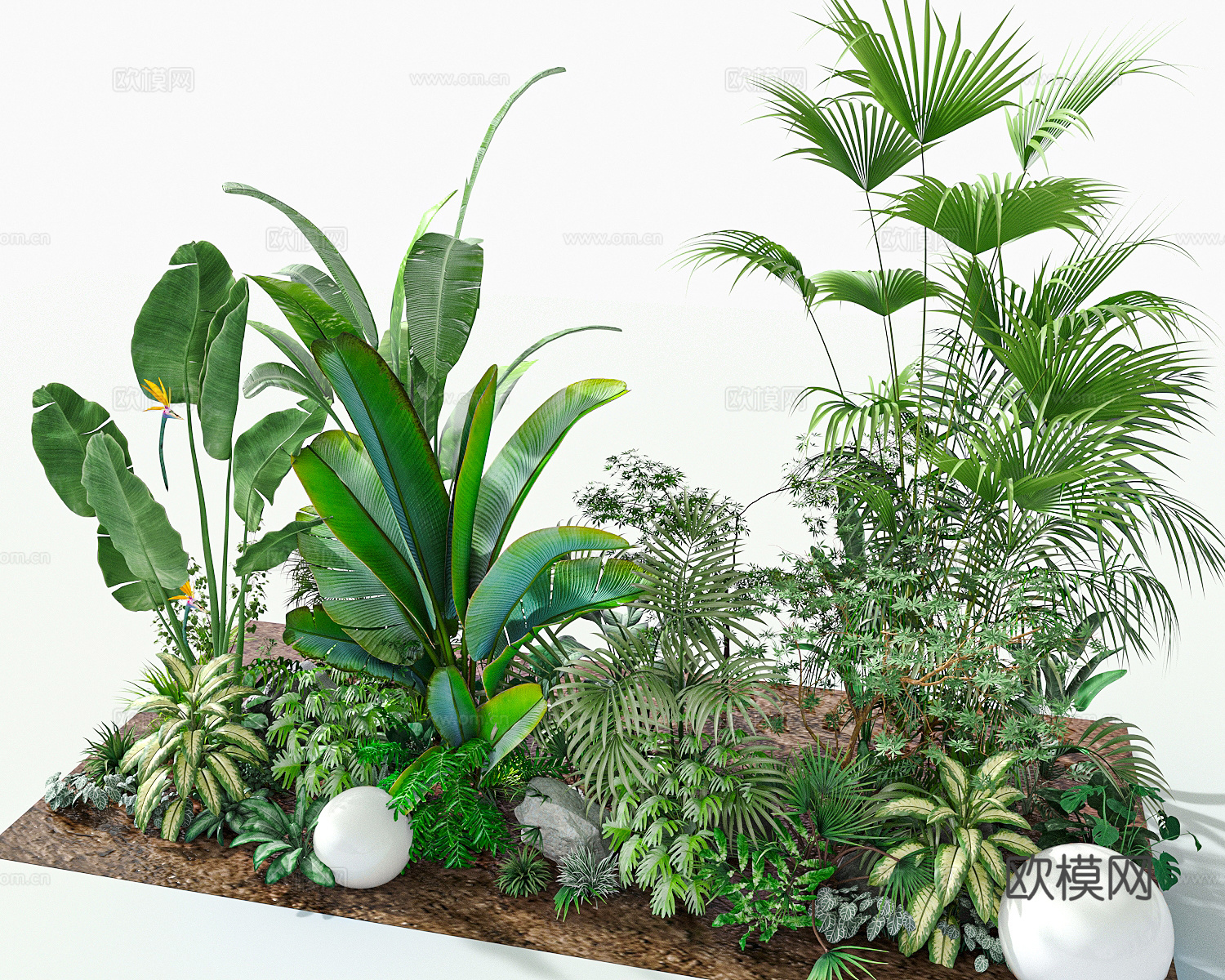 花草绿植景观绿化3d模型