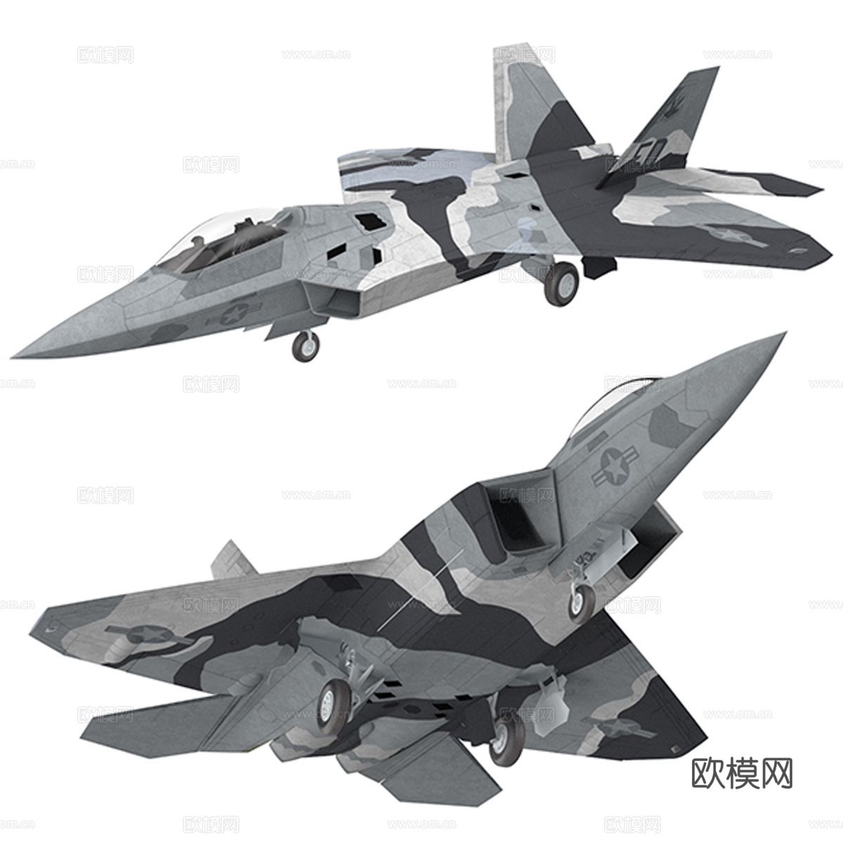F-22 猛禽 战斗机3d模型