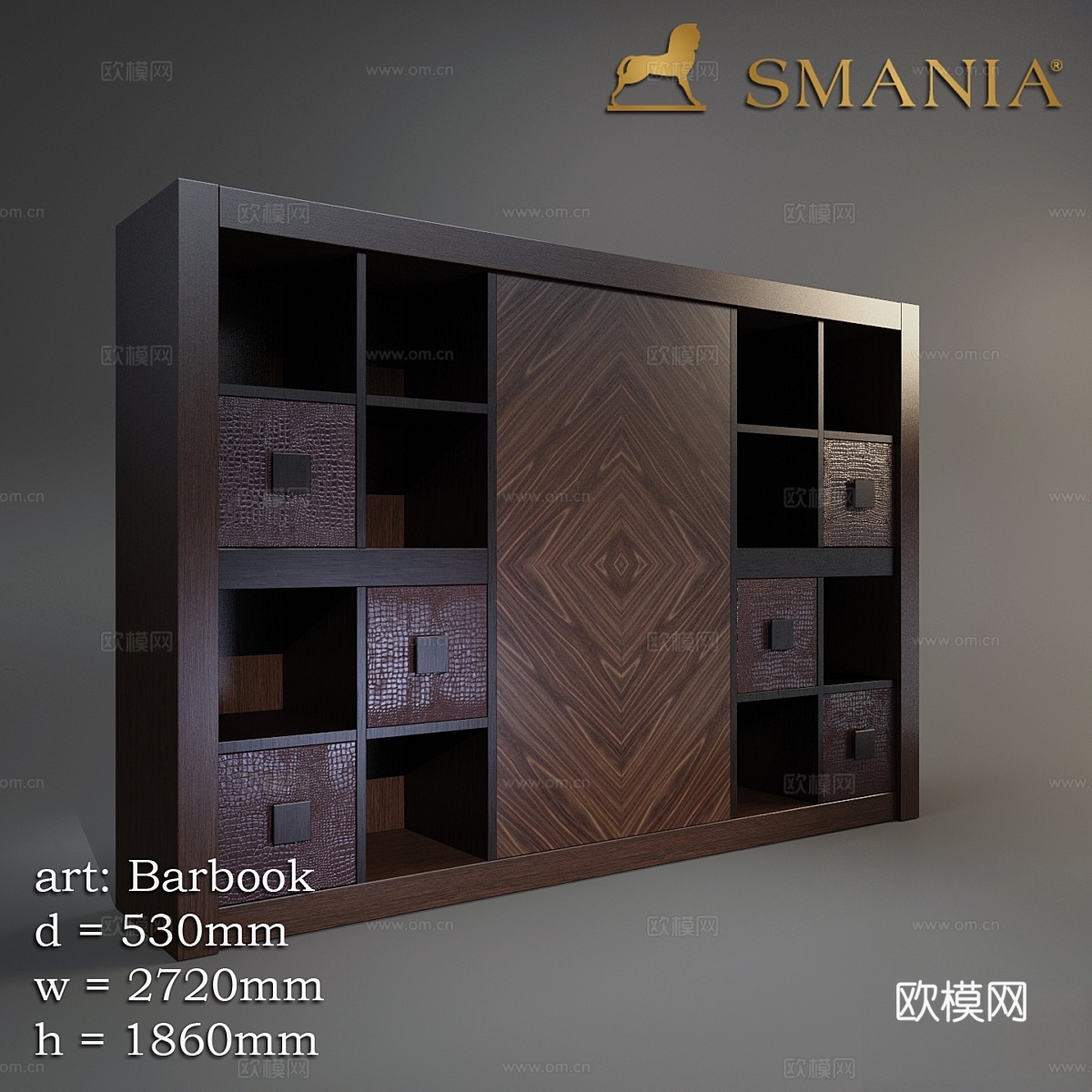书架 SMANIA_BarBook_013d模型