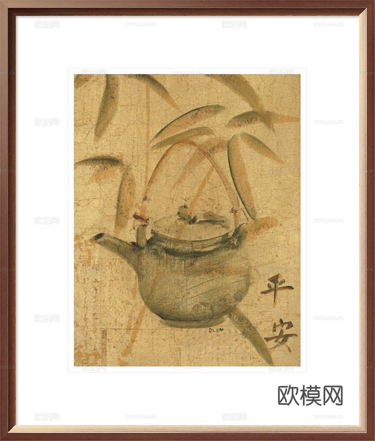 中古挂画组合 装饰画挂画 抽象画艺术画