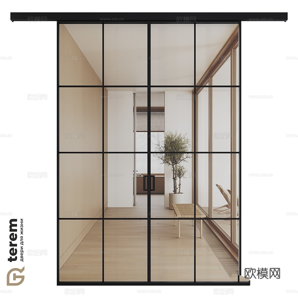 室内门工厂 Terem 滑动隔断3d模型