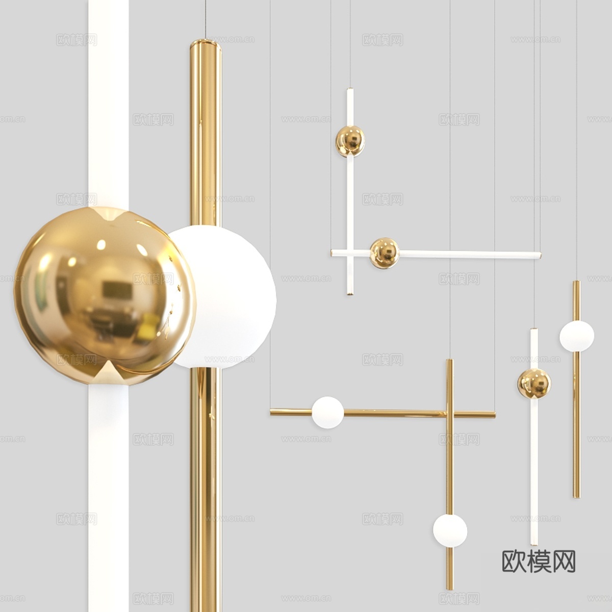 Lee Broom Orion 灯具系列3d模型
