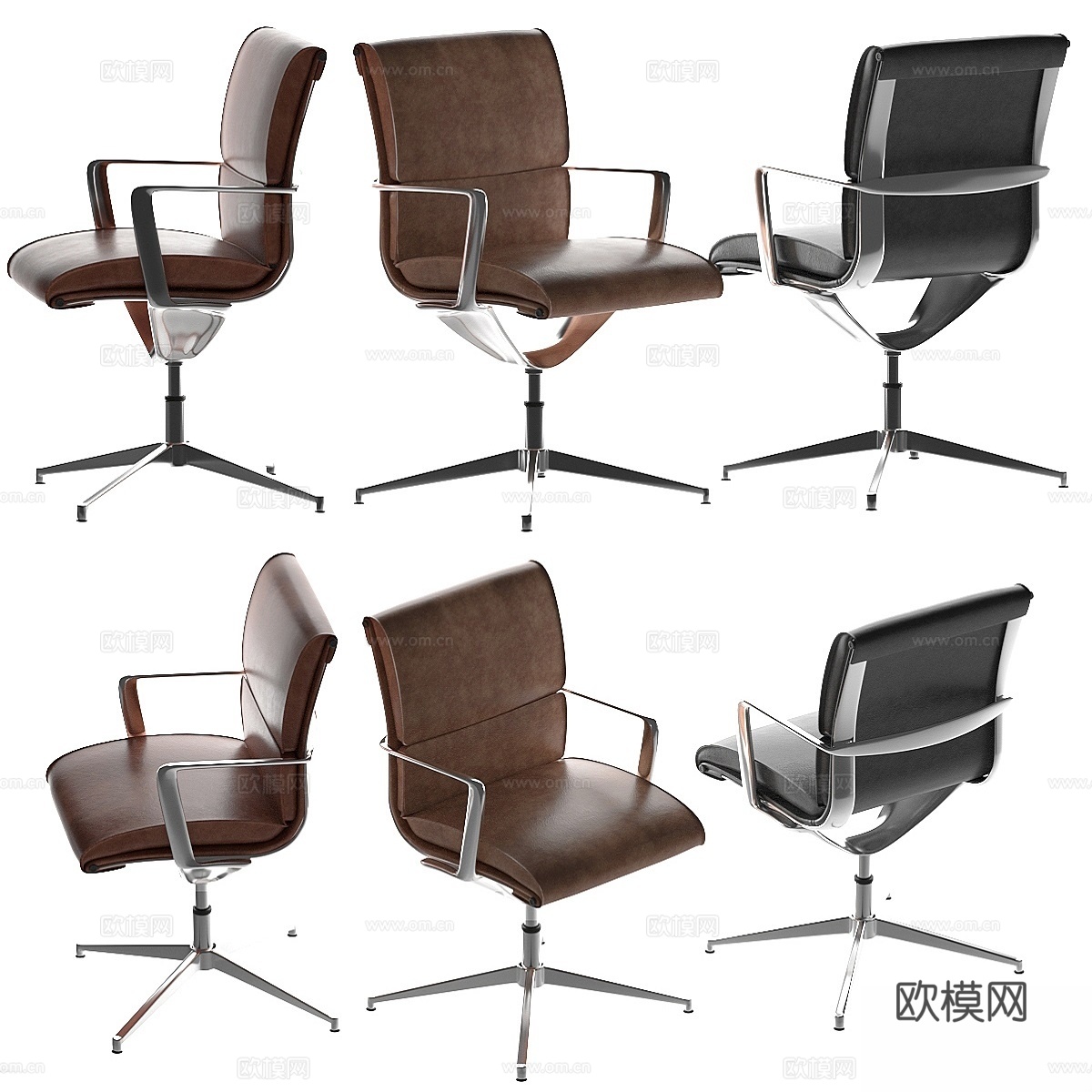 Una 行政椅3d模型下载