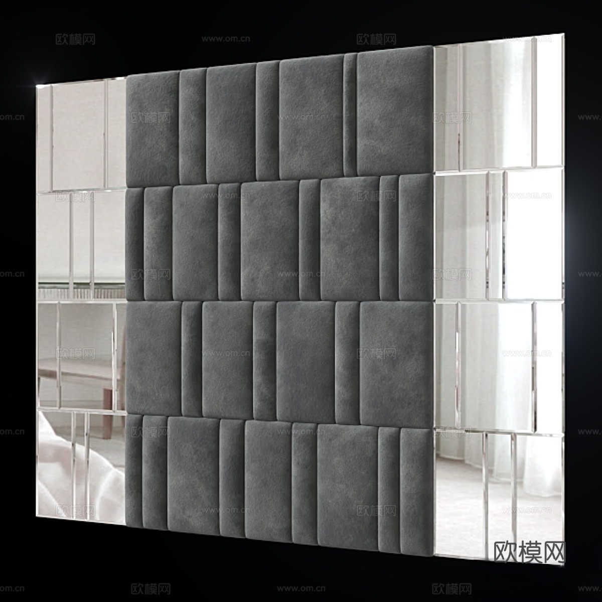 床头板 003.3d模型