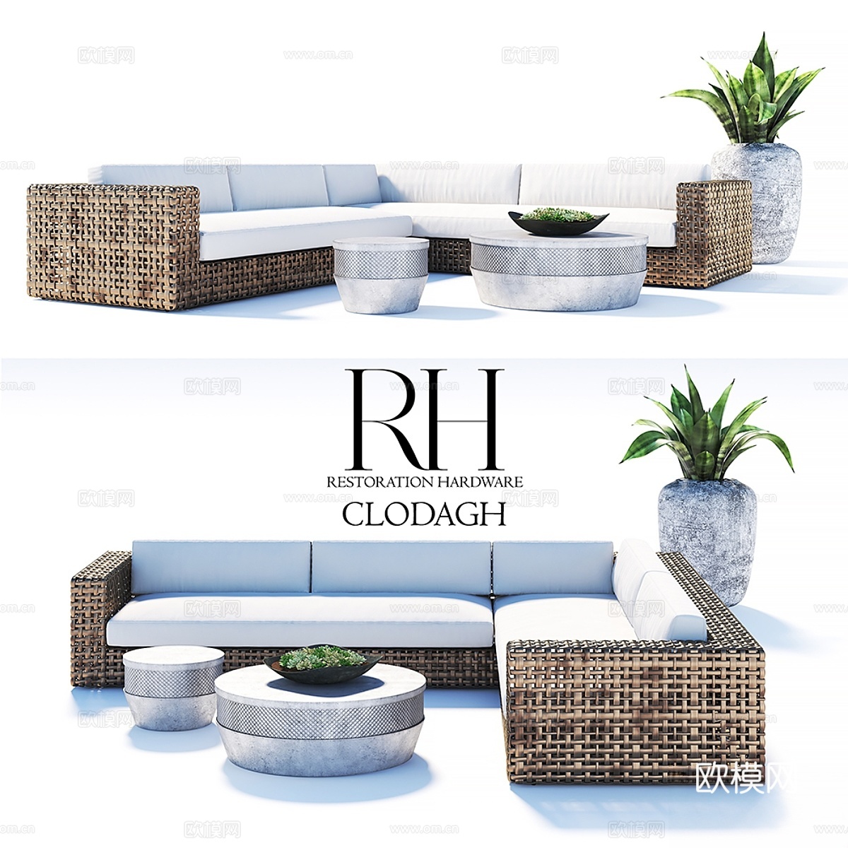 RESTORATION HARDWARE CLODAGH 户3d模型