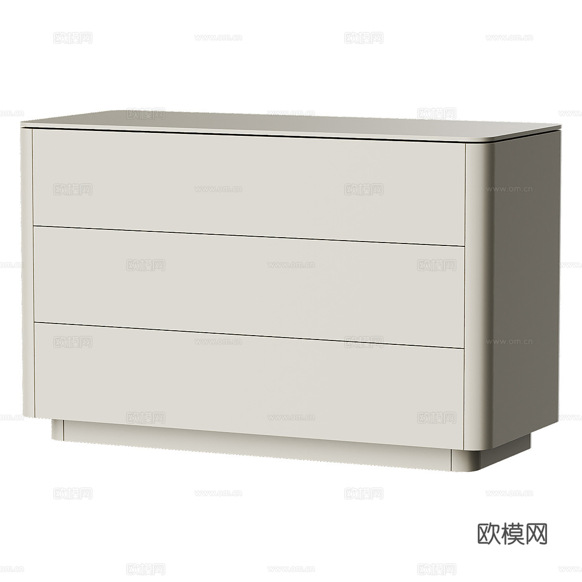 现代意式极简斗柜 边柜 矮柜 抽屉柜3d模型