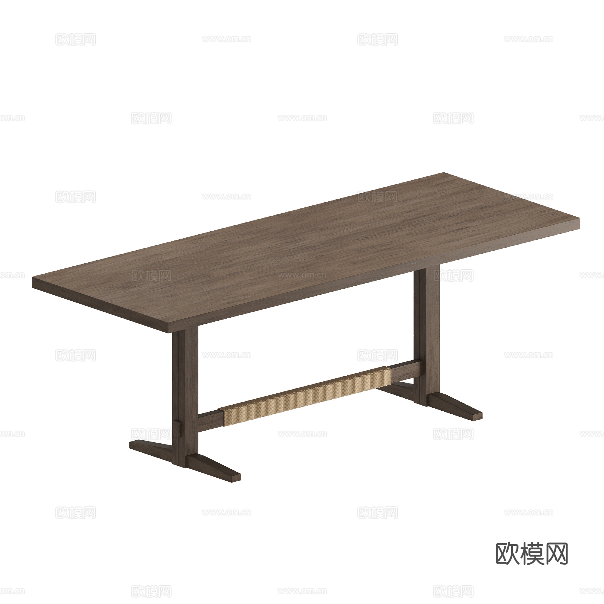 侘寂 日式 餐桌3d模型