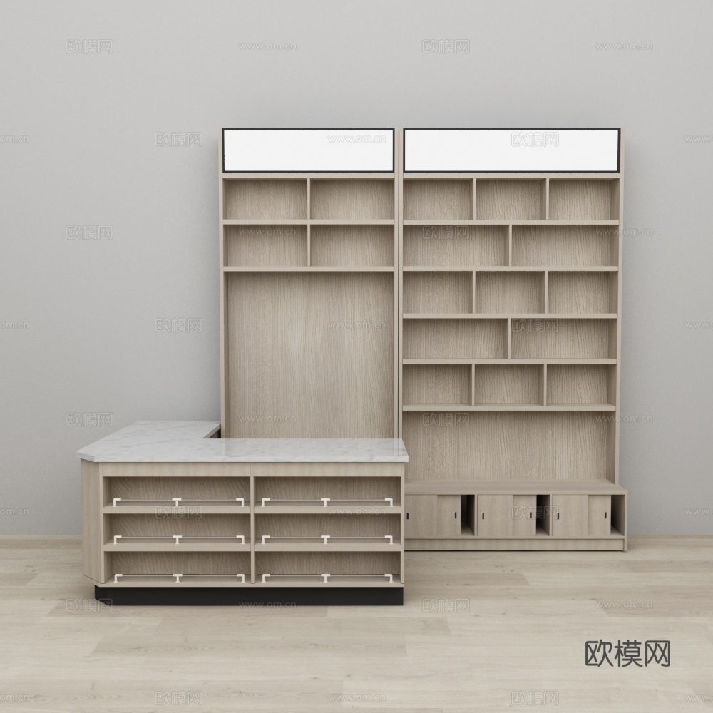 收银台背柜3d模型
