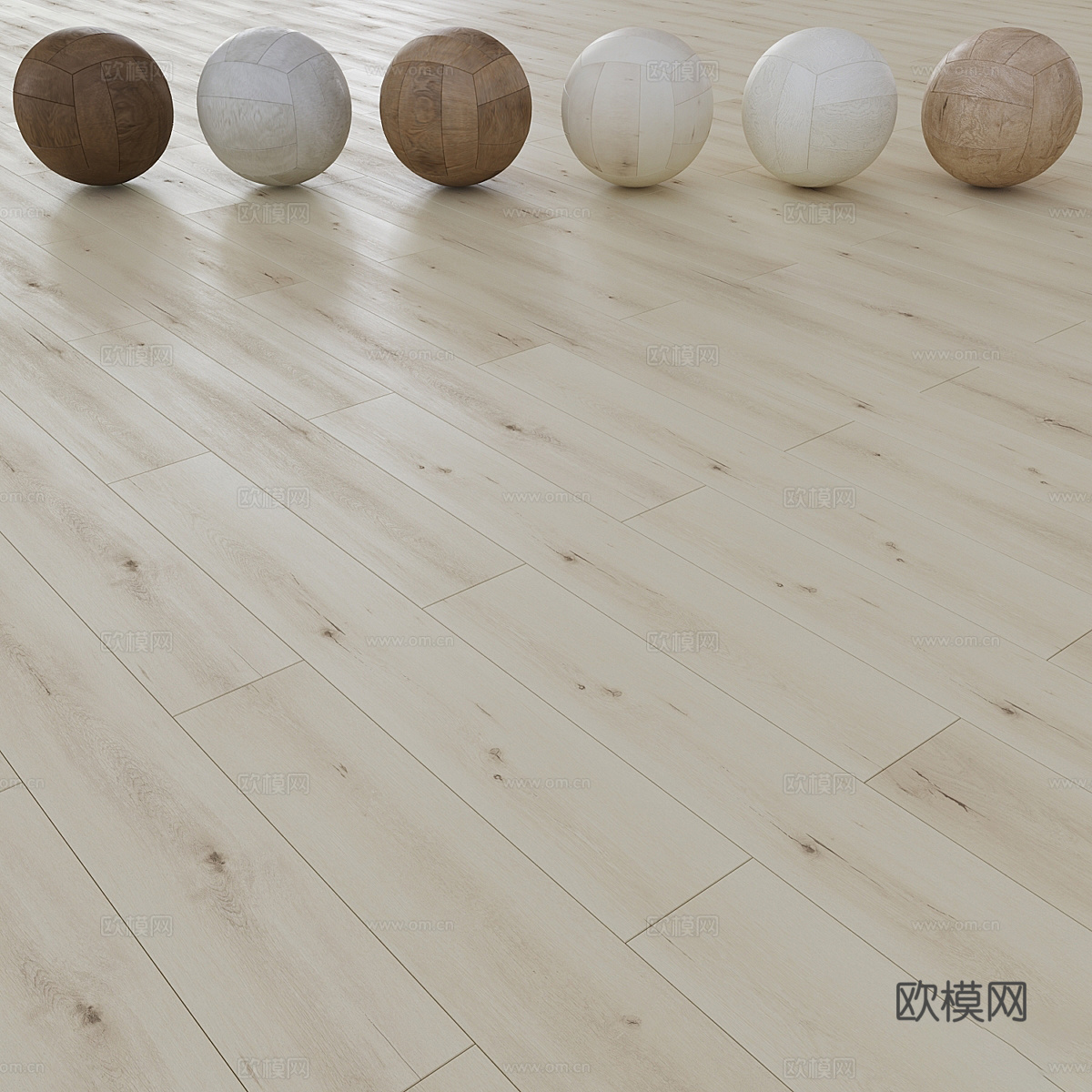 现代木地板材质3d模型