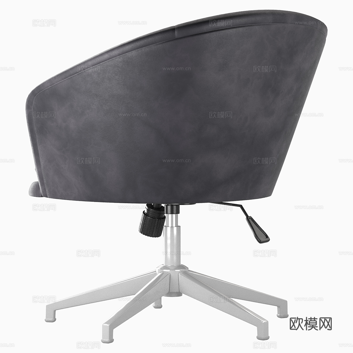 现代意式办公椅 书椅 转椅3d模型