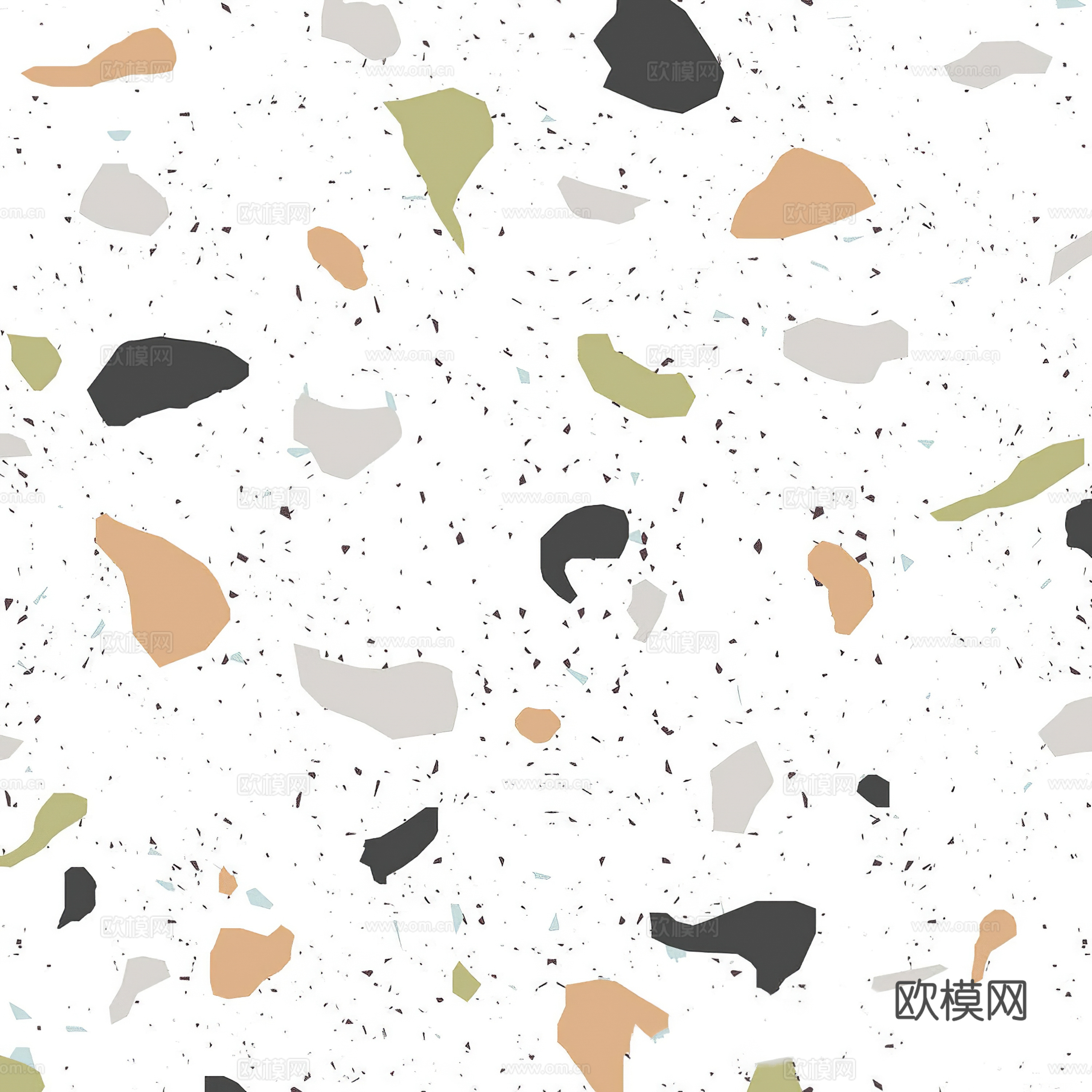 白色水磨石