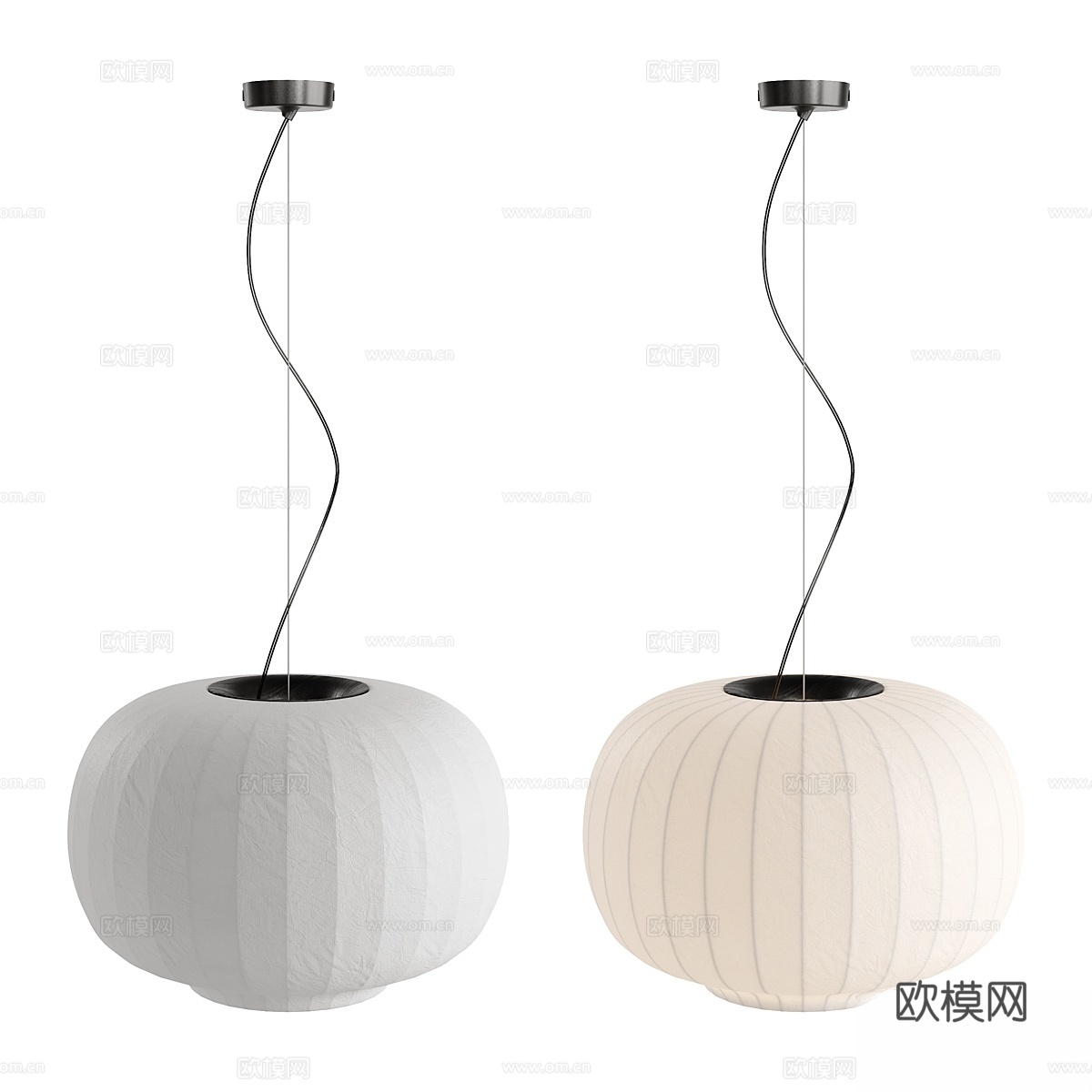 586 VIPP 纸质吊灯3d模型