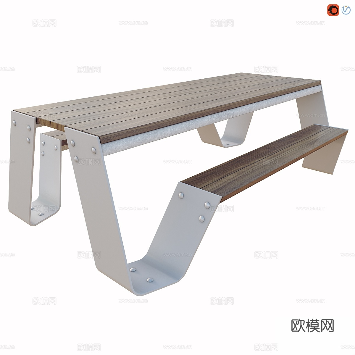 Hopper 野餐桌 by Extremis3d模型