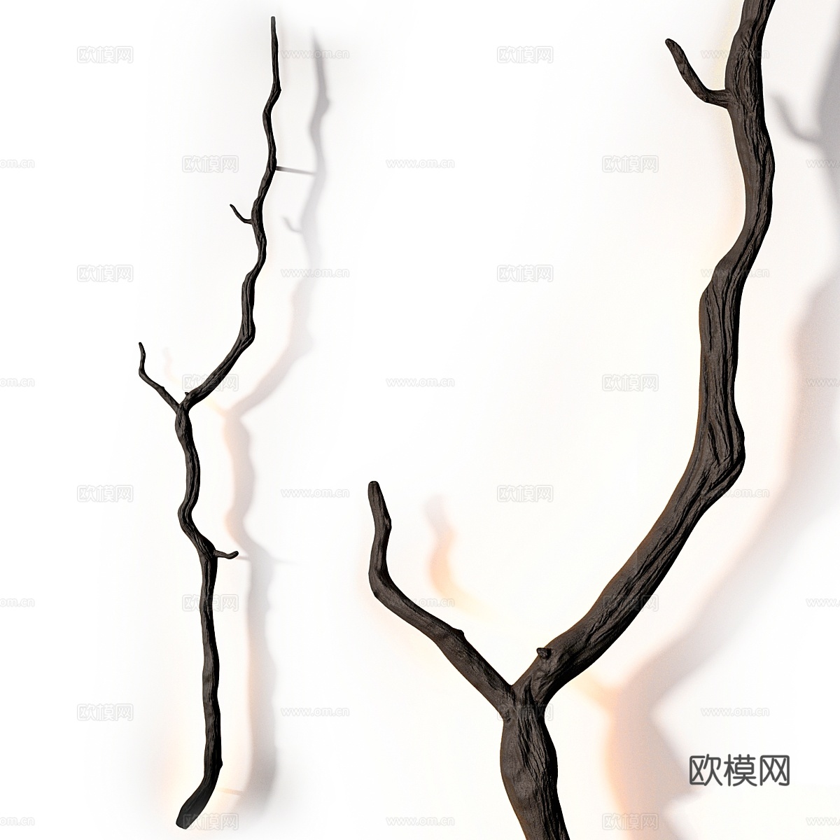 定制树枝灯3d模型