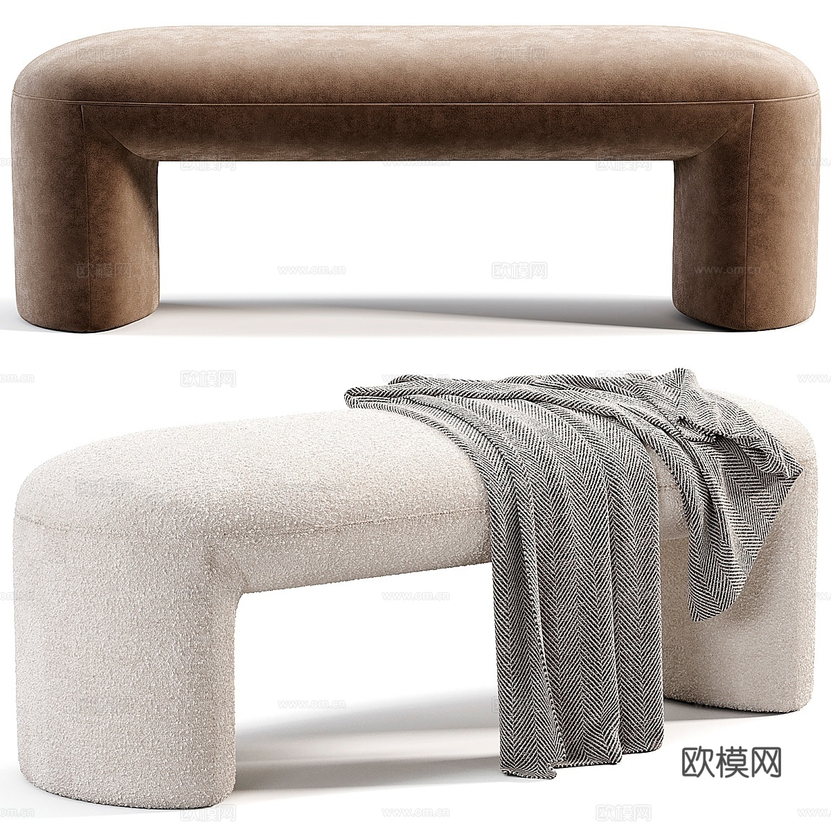 Mira Bench 凳子由 Trithouse 设计3d模型