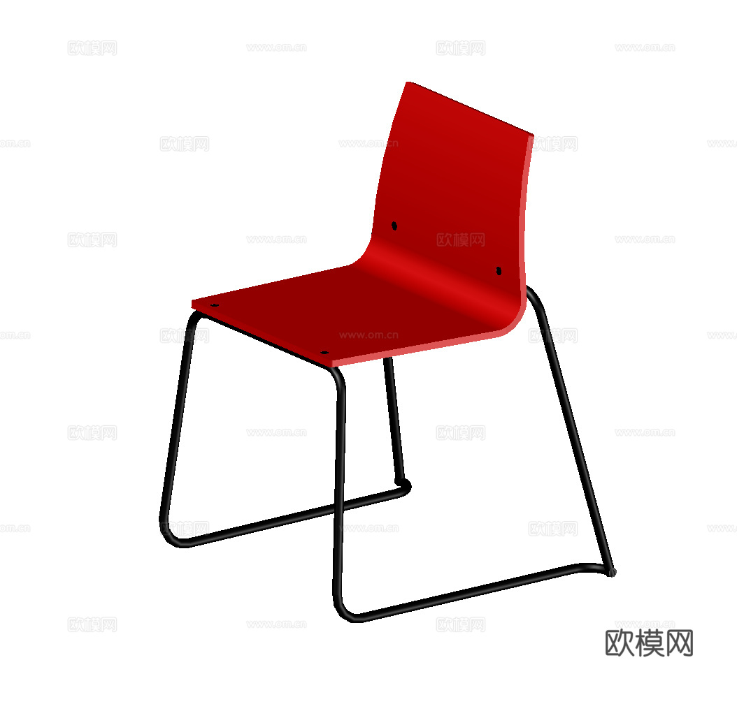 休闲椅立体图cad施工图