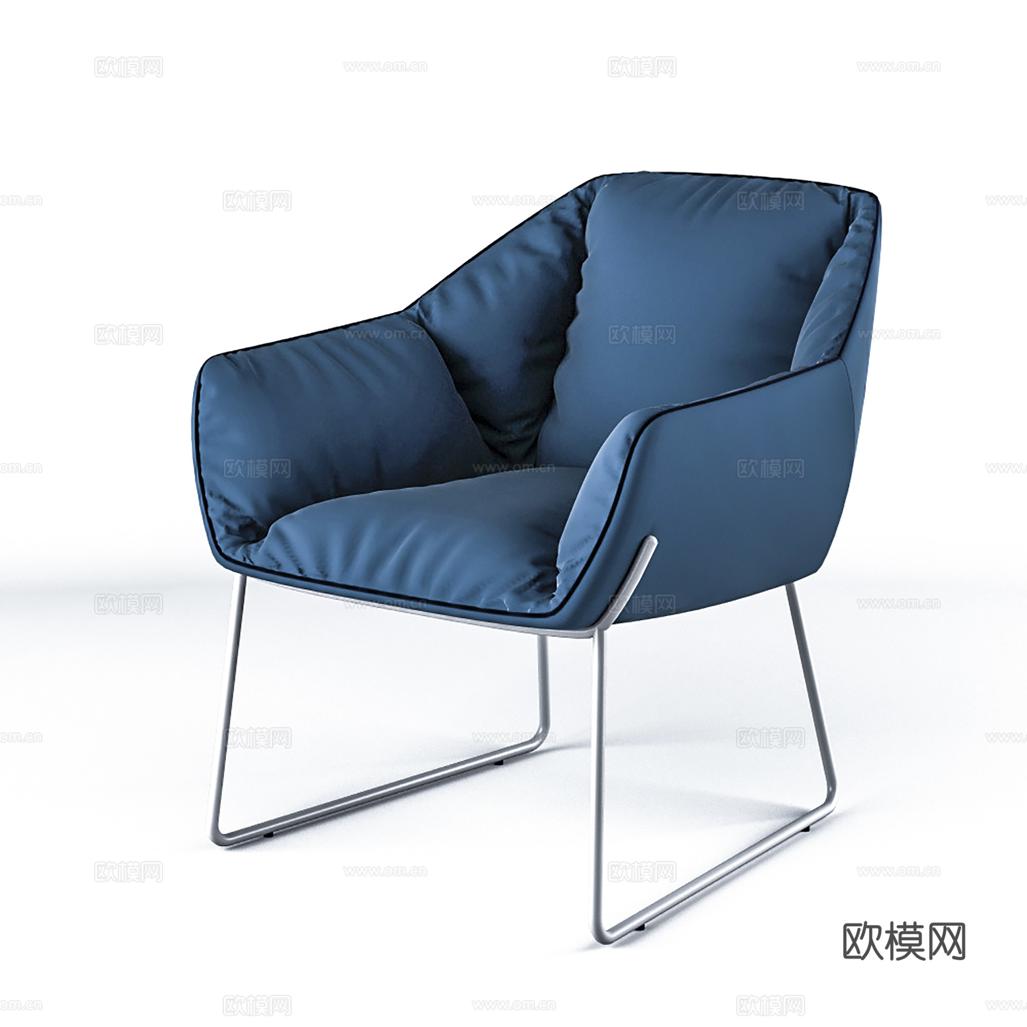现代休闲椅 布椅  单椅 办公椅 餐椅su模型