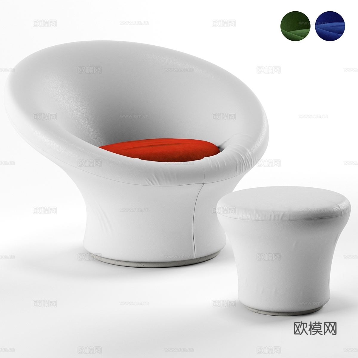 Mushhorm 皮埃尔·保罗宁扶手椅3d模型