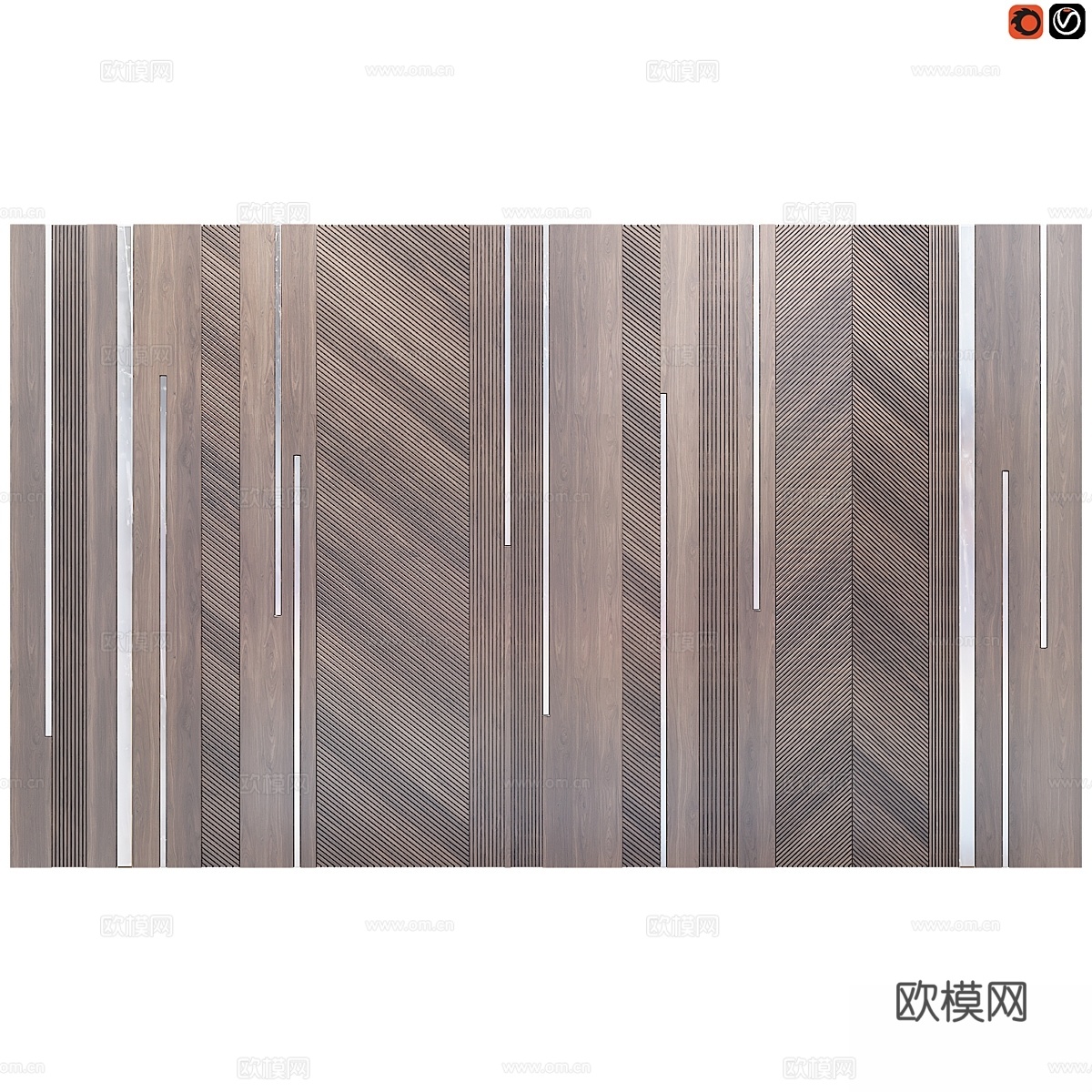 装饰墙板 453d模型