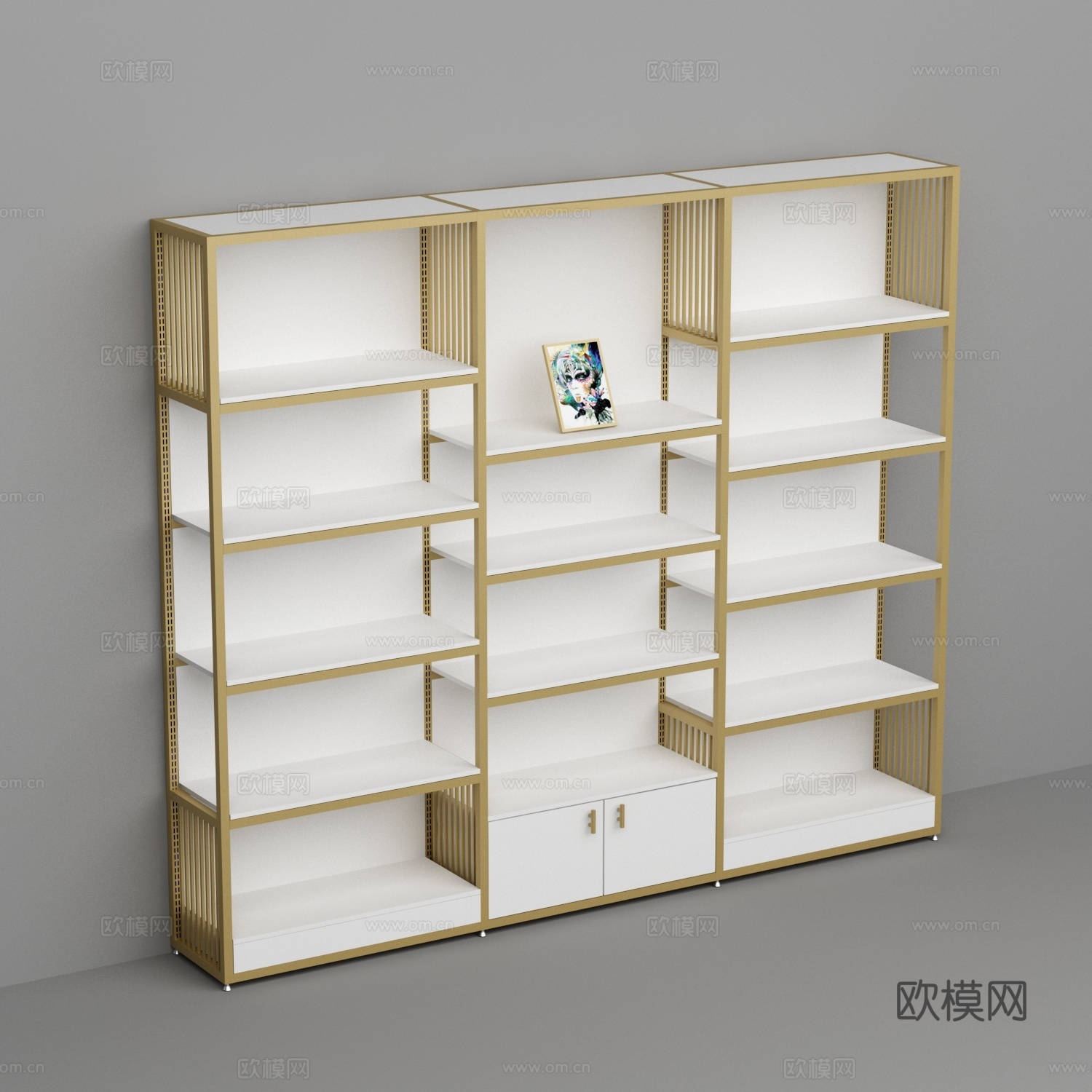 鞋店鞋架展示架网红直播货架包包产品陈列架高档简约鞋包架展示柜3d模型
