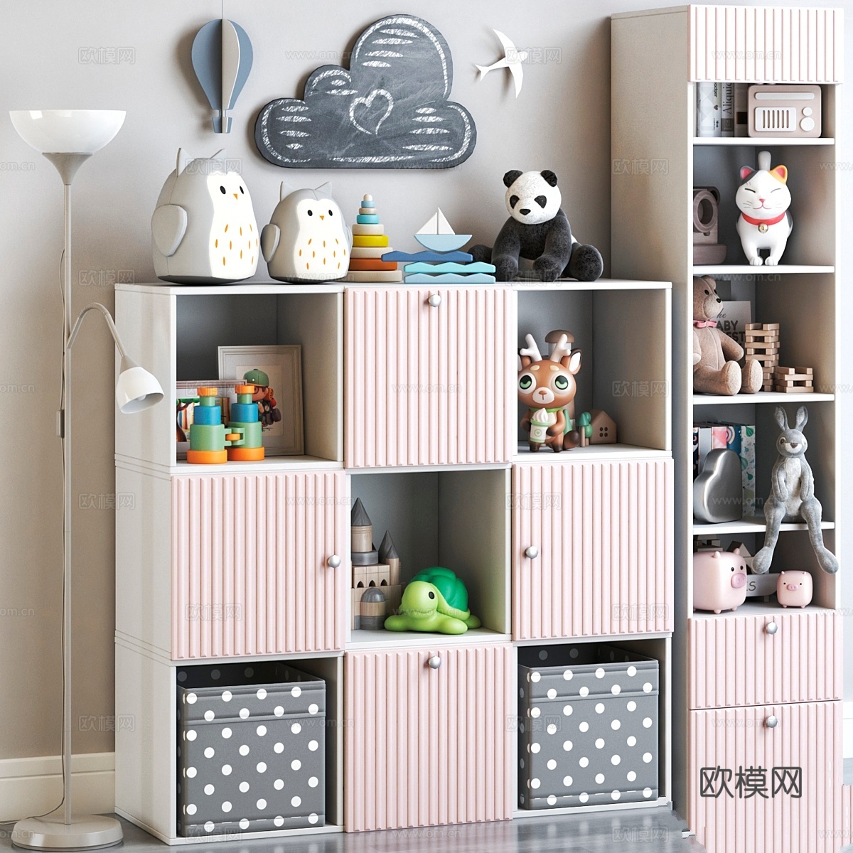 儿童家具 通过镜子看世界3d模型